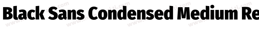Black Sans Condensed Medium Regular字体转换